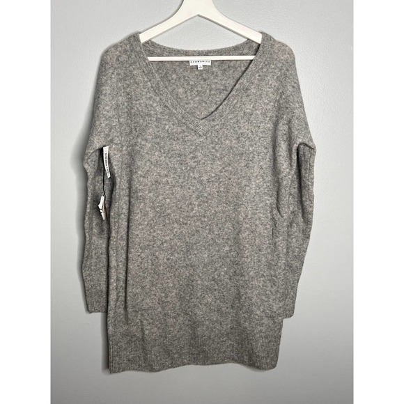 NWT Aritzia Community Dupont Long Sleeve Sweater Dress Heather Medium Gray Small - Picture 4 of 12